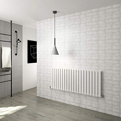 Horizontal Flat Panel Designer Radiator Central Heating White Rads Single 600x1428mm