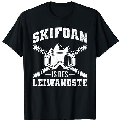 Österreich Skifoan Is Des Leiwandste Skipiste Skifahrer T-Shirt