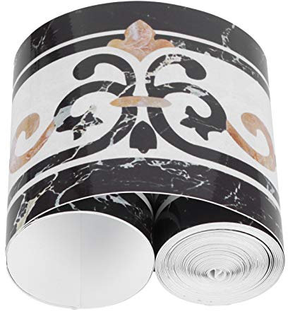 Tnfeeon Borde de Pared, Papel Tapiz Autoadhesivo, Adhesivo para Borde de Pared, Impermeable 10X500Cm para Escaparate, Armario de Pared, Borde de Pared, Zócalo, Azulejo, Puerta, Espejo