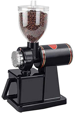 Molinillo eléctrico de granos de café, molinillo de café antiguo, cubo de granos extraíble ajustable de 8 velocidades, para uso comercial en el hogar y la oficina little surprise