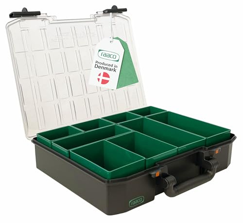 Raaco CarryLite 80 4x8-9 caja organizadora, 9 compartimentos - sistema