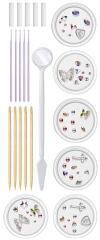 Zahnsteine, professionelles Zahnschmuck-Set, modisches Kristall-reflektierendes Zahn-Set für Zahndekorationen