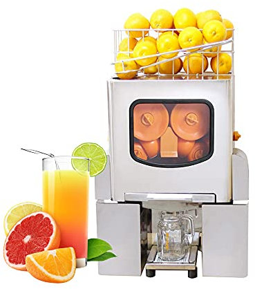 XNYXLPP Machine Automatique de Presse-Agrumes d'orange, extracteur de Fruits Professionnel, extracteur de Presse-Agrumes Lent Commercial 120W, Presse-Agrumes électrique