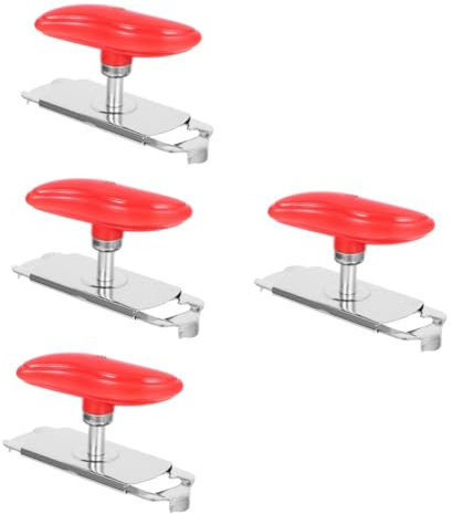 Alipis 4 Piezas abrelatas de acero inoxidable manual de abridor de tarros abridor de tarros debajo del mostrador abrebotellas bottle opener abridor de tarros de cristal puede accesorios
