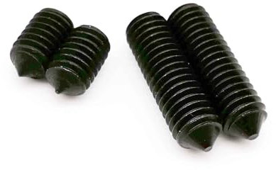 10/50 Stück M2 M2,5 M3 M4 M5 M6 M8 M10 M12 M16 DIN914 Schwarz Stahl 12,9 Innensechskant Kegelspitze Madenschraube Konische Endschraube(35mm,M6 10pcs)