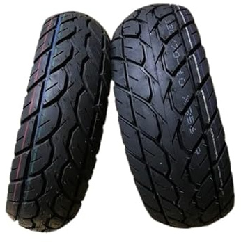 Kit de pneus de scooter toutes saisons 120/70-10 TL 54L & 100/80-10 TL 51J (M+S) compatible avec Piaggio Zip compatible avec et de nombreux autres modèles