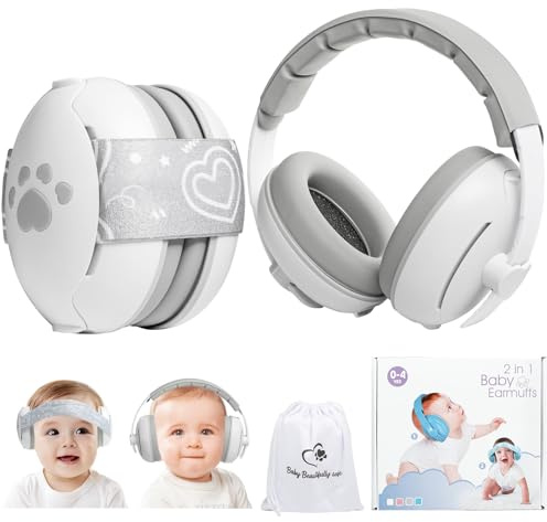 GOTFUN Casque pour bébé, cache-oreilles pour bébé, antibruit, coussinets doux pour bébés et tout-petits