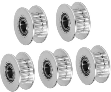 FELTECHELECTR 5stücke Teiliges Aluminium Synchronrad Zähne Bohrung Riemenscheibe Umlenkrolle Für Präzisions-zahnriemenantrieb