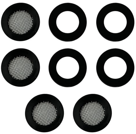 HAFRILY Lot de 8 rondelles de pommeau de douche de 1,9 cm avec joint de filtre de douche et rondelle en caoutchouc pour pommeau de douche fixe