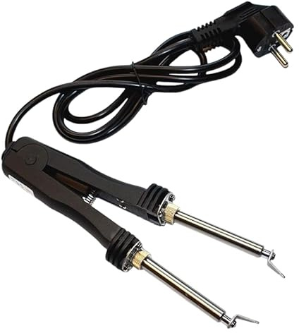 Empotec Lötkolben mit Zange EM-409, Lötkolben, Komponenten Smd und Chip, integrierte Schaltungen, Lötstation, Leistung 48 W, Spannung 220-240 V, Doppelrohr, Pinzette, Schweißen