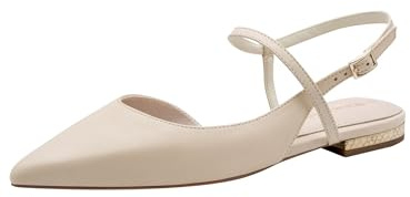 Tamaris décolleté slingback da donna con tacco a blocco beige 39 EU