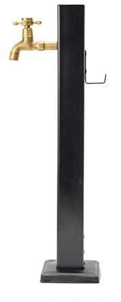 Colonne d'eau de jardin autoportante avec robinet, fontaine décorative pour irrigation et lavage en extérieur