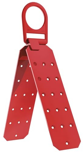 Kronabelle Gancho de seguridad resistente para techos, acero estructural, diseño de múltiples agujeros para madera y metal, soporte de protección contra caídas de capacidad 310