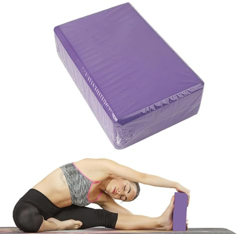 Blocco per yoga, blocco per yoga in schiuma EVA ad alta densità, accessorio sportivi per uso domestico per Pilates, meditazione, rilassamento e stretching
