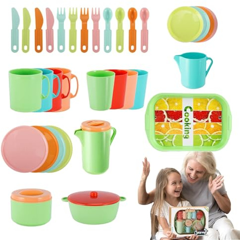 Kindergeschirr Teeset,Interaktives Rollenspiel Mit Geschirr Als Spielzeug - Rollenspiel-Teegeschirr Set | Für Geburtstag, Neujahr Und Feiertage Für Kinder, Und Mädchen