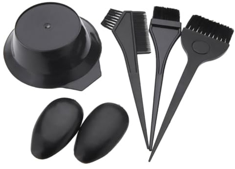 VICASKY Protège-oreilles et Coiffure Saine Bol Pinceaux Peigne 5 Pièces Kit Professionnel de Coloration Cheveux en Pp pour Usage Maison