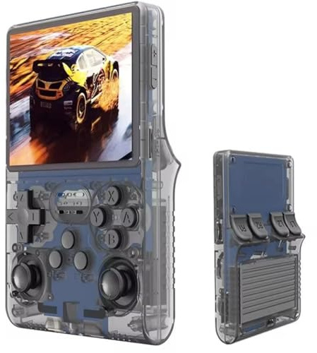 Console Di Gioco R40S Pro Retro, Console Portatile Per Videogiochi Con 256GB Di Giochi Da 30000 Integrati, Schermo IPS Da 3,5 Pollici, Supporta Grandi Giochi 2D E 3D-Black