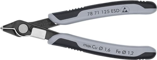 KNIPEX Elektronski Super Knips ESDmit Mehrkomponenten-Hüllen 125 mm, 78 71 125 ESD