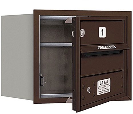 Salsbury Industries 3703s-01zfu 4 C Horizontal Mailbox, bronzo