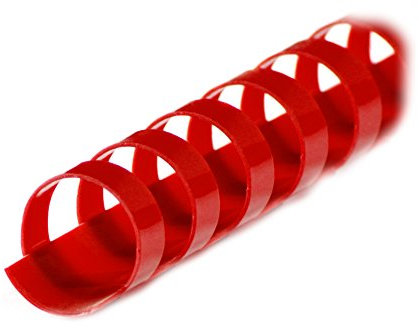 r&b BRP190-RO Plastikbinderücken 21 Ringe 19 mm, 100 Stück
