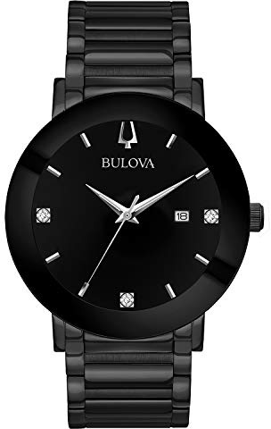 Bulova Men Analog Quartz Watch with Stainless Steel Strap 98D144