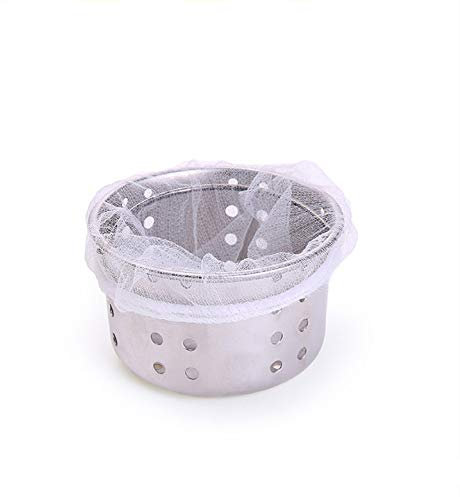 Gshy Disposable Sink Strainer Bag Mesh Sink Strainer Filter Bag Bin Sink Bag Strainer Accessories for Kitchen or Bathroom Sink 100 Pcs