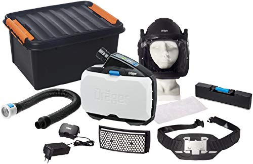 Dräger X-plore 8500 | Gebläsefiltergerät-Set | Anwendungsset Staubarbeiten | Enthält 9 Komponenten inklusive Transportbox