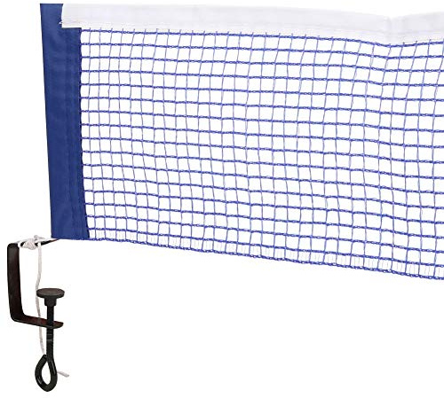 Keenso Filet de -Pong avec Support de Fixation, Accessoire de Remplacement de Sports de Filet de Tenis de Table en Polyester Simple Portable(Bleu)