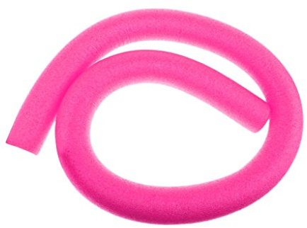 Flotador de agua de espuma hueca para niños mayores de 5 años y adultos, flexible, para natación, piscina, fideos, rosa, 6 x 150 cm