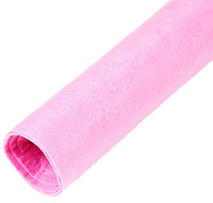 HARICSET 85cm Breit Filzstoff Bastelfilz Filz Stoff Filzplatten für Handwerk,Nähen,Patchwork,Stickereien Handwerks Projekt DIY Weihnachtsdekorationen(Size:0.85 * 10m,Color:Dunkelpink)