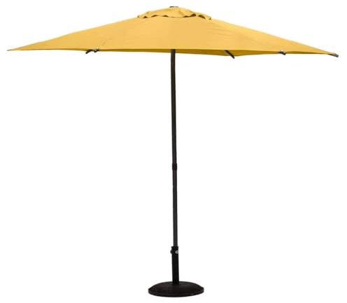 Hespéride - Parasol droit rond Soya Jaune moutarde