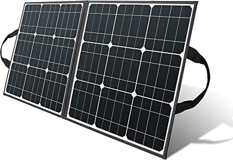 Solarpanel Faltbar 100W Solar Powerbanks 18V Monokristalline Solarmodule Balkonkraftwerk Camping Powerstation Solarzelle Mobile Solaranlage Solarpanel Flexibel für Vorzelt Wohnwagen Wohnmobil Solar