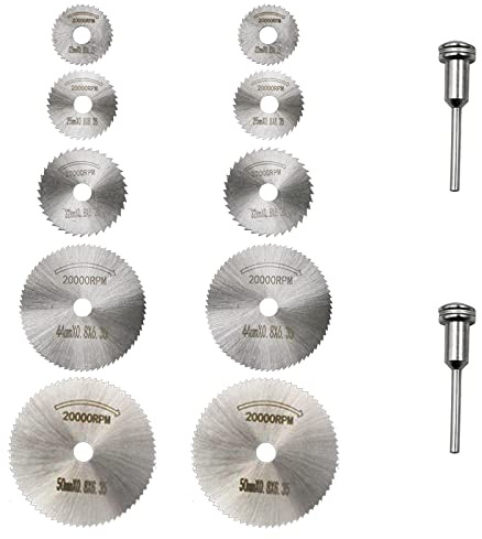 14PCS HSS dischi da taglio HSS lame per trapano a disco per utensili rotanti Mini kit lama per sega circolare per legno plastica taglio di metalli