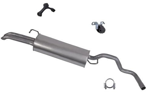 ATEC Germany Auspuff Schalldämpfer Set 1x Endschalldämpfer, mit | Kompatibel mit: SEAT TOLEDO II, SKODA OCTAVIA I, OCTAVIA I Combi, VW BORA I, BORA Variant, GOLF IV Variant