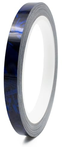 Finest Folia 8,5 Meter Forged Carbon Zierstreifen Auto LKW Motorrad Boot Modellbau Basteln DIY Deko Dekorstreifen Klebestreifen selbstklebend wetterfest (Blau Glanz Forged Carbon, 12mm)