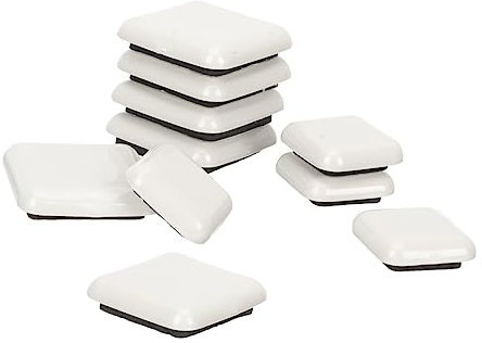 jojofuny 20pcs Self-adhesive Furniture Sliding Mats Non-slip Table and Chair Feet Pads 25x25mm 35x35mm for Floor Protection Suitable for Carpet and Hardwood