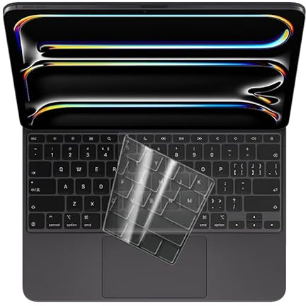 Tastaturabdeckung für 2024 iPad Pro 13 Zoll M4 Chip (A2925/A2926) mit Magic Keyboard, iPad Pro 13 Tastaturschutz, Skin-TPU