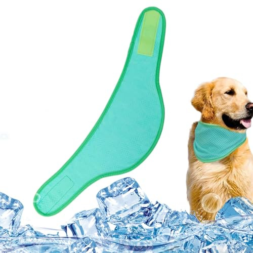 Selbstkühlendes Halstuch für Hunde, kühlender Schal für Hunde - Kühlende Halswickel für Haustiere,Sofort kühlende Hundehalsband-Bandanas zum, Sommerspaziergang, Spielen und Ausruhen