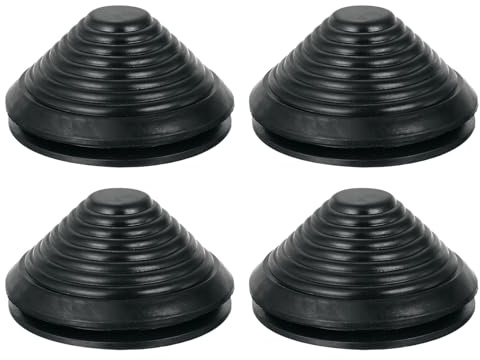 QUARKZMAN 4 Stück Kabeldurchführung Turmförmige 80mm 3,14 Zoll Bohrloch, Gummistopfen Gummitüllen Gummidichtungen Set für Maschinen, Elektrogeräte, Kabel, Draht, Stecker