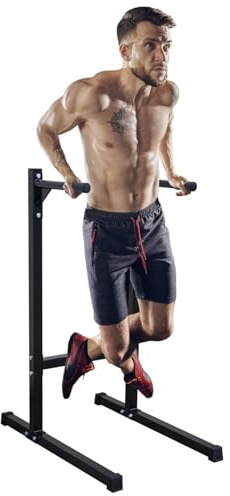 GYMFLEX Dip Station multifunktionell dip-stativ 227 kg kapacitet, magtränare ryggtränare för hemmagym styrketräning
