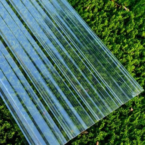 generisch 1.2mm-Glasfaser-Tageslichtpaneele Durchsichtige Dachblech Gewellte Dachplatten Wärmeisolierende 3 Stück Wandblech Dachpaneele für Gewächshaus,Garage(90x120cm-35x47in)