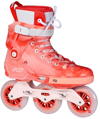 Powerslide Next Grapefruit 100 Urban Inline Skates – Skate in Gr. 36-43 - Triskate mit 3x100mm Rollen, Trinity Schiene, MYFIT 2nd Skin Liner & ABEC 9 Kugellager