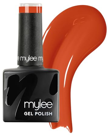 Mylee Gel Nail Polish 8ml [Orange Crush ] - UV/LED Soak-Off Nail Art Manicure Pedicure for Professional, Salon & Home Use [Yellow/Orange Range] - Long Lasting & Easy to Apply