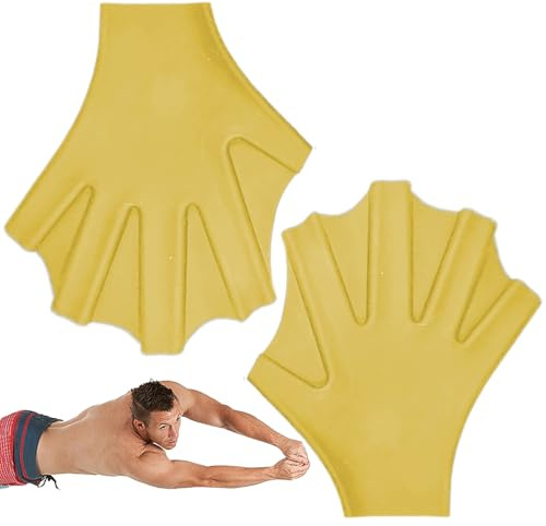 Schwimm-Paddel,Silikon Schwimmflossen Handschuhe | Entenflossen Handpaddel Schwimmhilfe für Tauchen Schnorcheln Training Sportzubehör