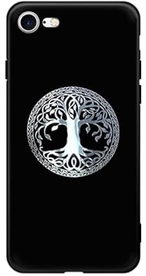 4 Stk. Metallische selbstklebende Lebensbaum-Abstriche, Chrom-Dekore, Box, Handy-Hülle, Vinyl-Aufkleber, Platte für Kühlschrank, IPAD, Handy, iPhone, Gitarre, Helm, Fenster und Laptop (silber)
