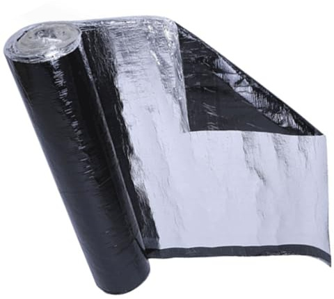 YJMYGS Self-Adhesive Asphalt Waterproof Roof Repair Tape, Roofing Felt Adhesive, Aluminium Foil Tape, Shed Roof Felt, Waterproof Tape, Leak Repair Tape, for Walls, Roofs, Floors, Lofts(0.5x15m)