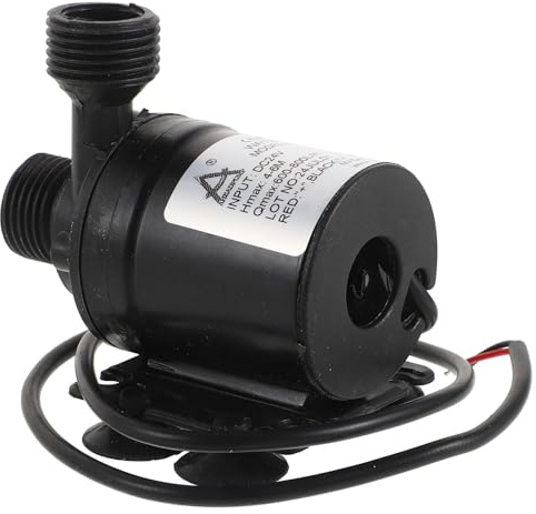 Healeved Electric Water Booster Pump Dc 24v Submersible Water Transfer Pump with Stainless Steel Shaft and Suction Cup for Garden Irrigation, Aquarium, Rain Barrel Hydroponic Use