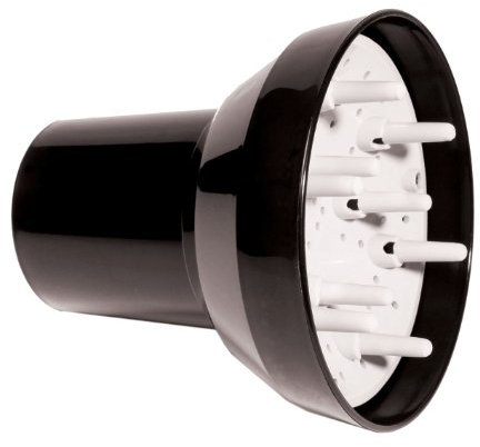 Hair Tools Multi-Fit Diffuser Attachment for Hairdryer - Compatible with Round-Nozzled Professional Hair Dryers (c. 3.8 - 5.7cm Diameter). Universal Diffuser for Hairdryer for Gentle Drying