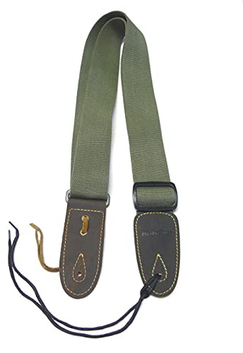 Gitarrengurt/GurtML-Factory Cotton/Baumwolle Extra lang army green