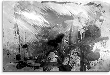 Abstrakt 838-120x80cm SCHWARZ-WEISS Bilder - Wandbild Kunstdruck in XXL Format - Fertig Aufgespannt – TOP - Leinwand - Wand Bild - Kunst Bild - Wandbild abstrakt XXL